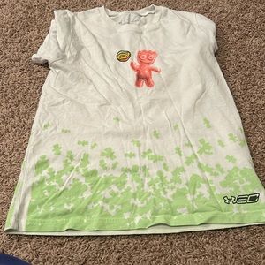 Worn Condition Under Armour YL white tee